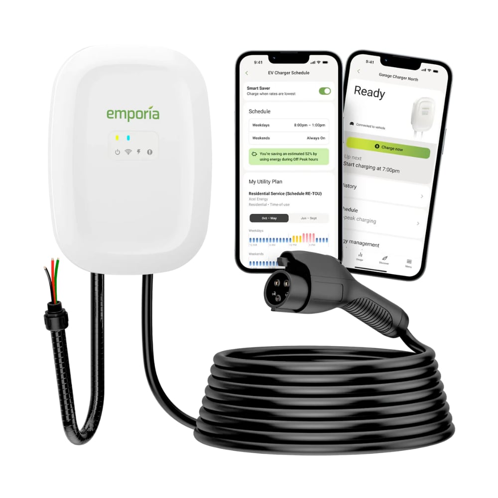 Emporia Level 2 EV charger installed at home